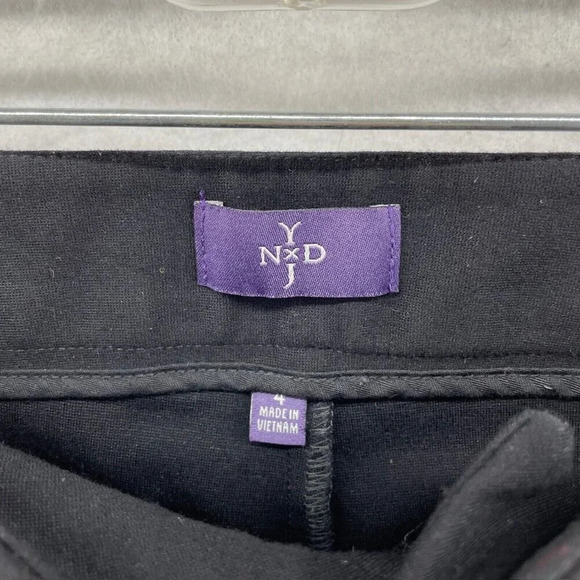 NYDJ Jeans Women's Sz 4 Black Ponte Stretch Leggings Skinny Slim Straight Pants - Picture 8 of 11